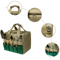 Garden Tool Bag with Tote and Folding Seat Gardener Tool Bag